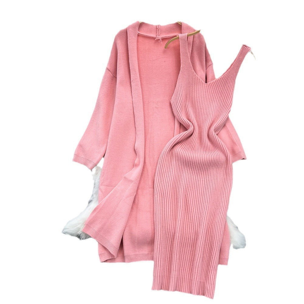 Completo due pezzi in maglia morbida e versatile, stile casual