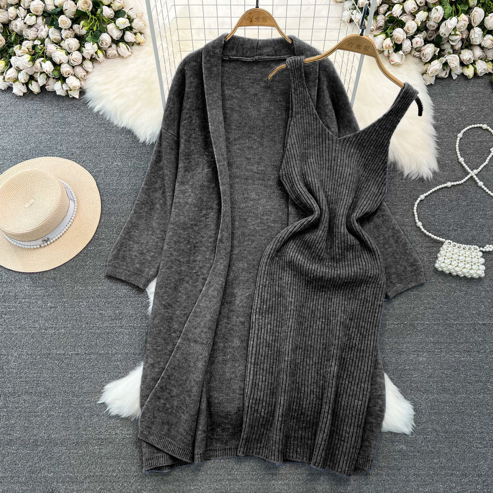 Completo due pezzi in maglia morbida e versatile, stile casual